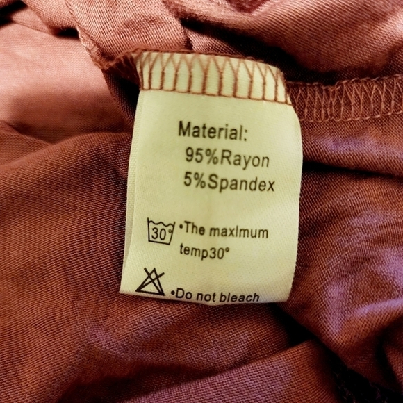 NWT Longyuan Dusty Rose Pink Long Sleeve Dress Women's Medium M Round Neck New - Picture 9 of 10